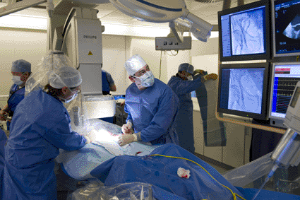 Image: The HeartNavigator being used in image-guided valve replacement at Catharina Hospital (photo courtesy of Royal Philips Electronics).